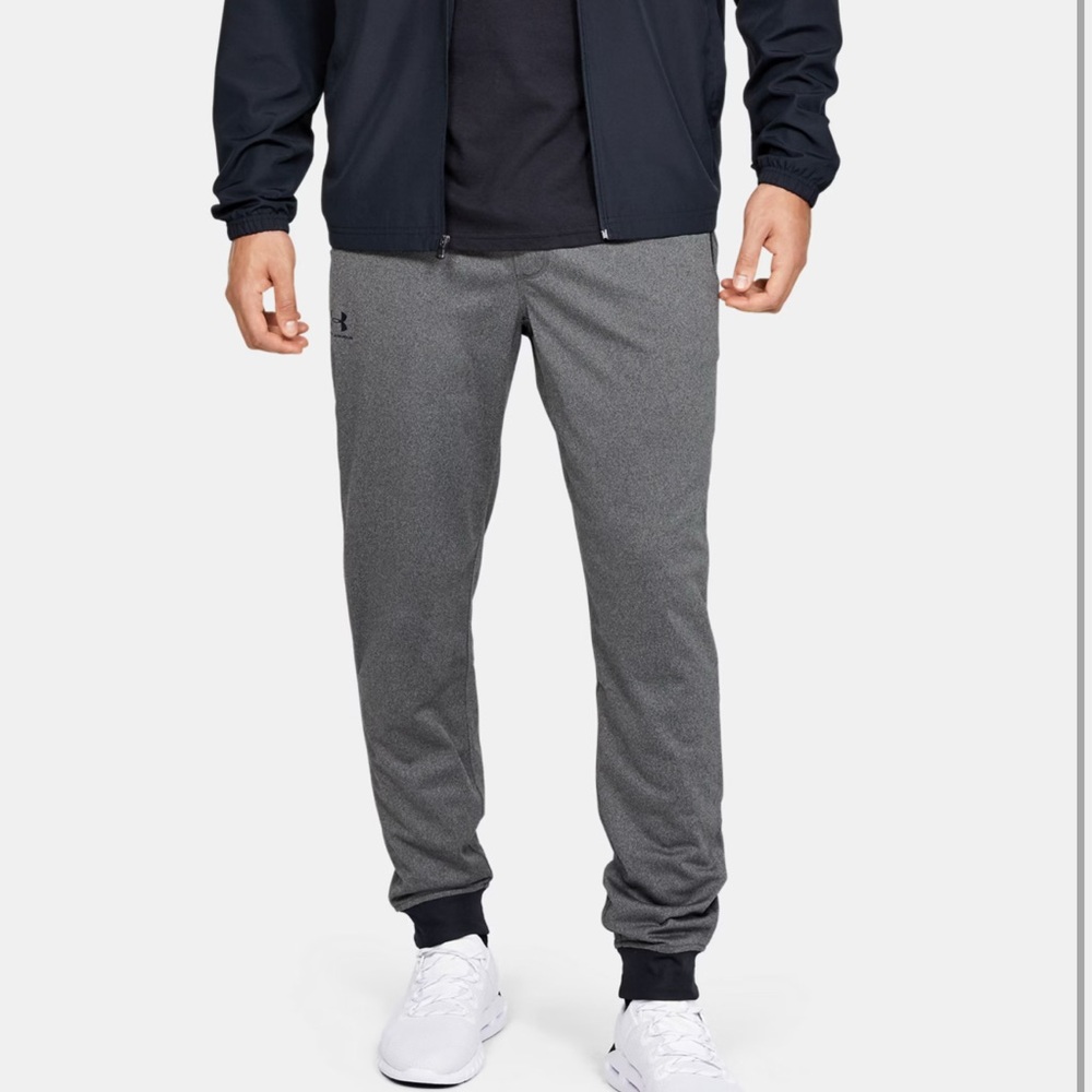 BNWT Under Armour men’s sport style joggers carbon heather/ black size large